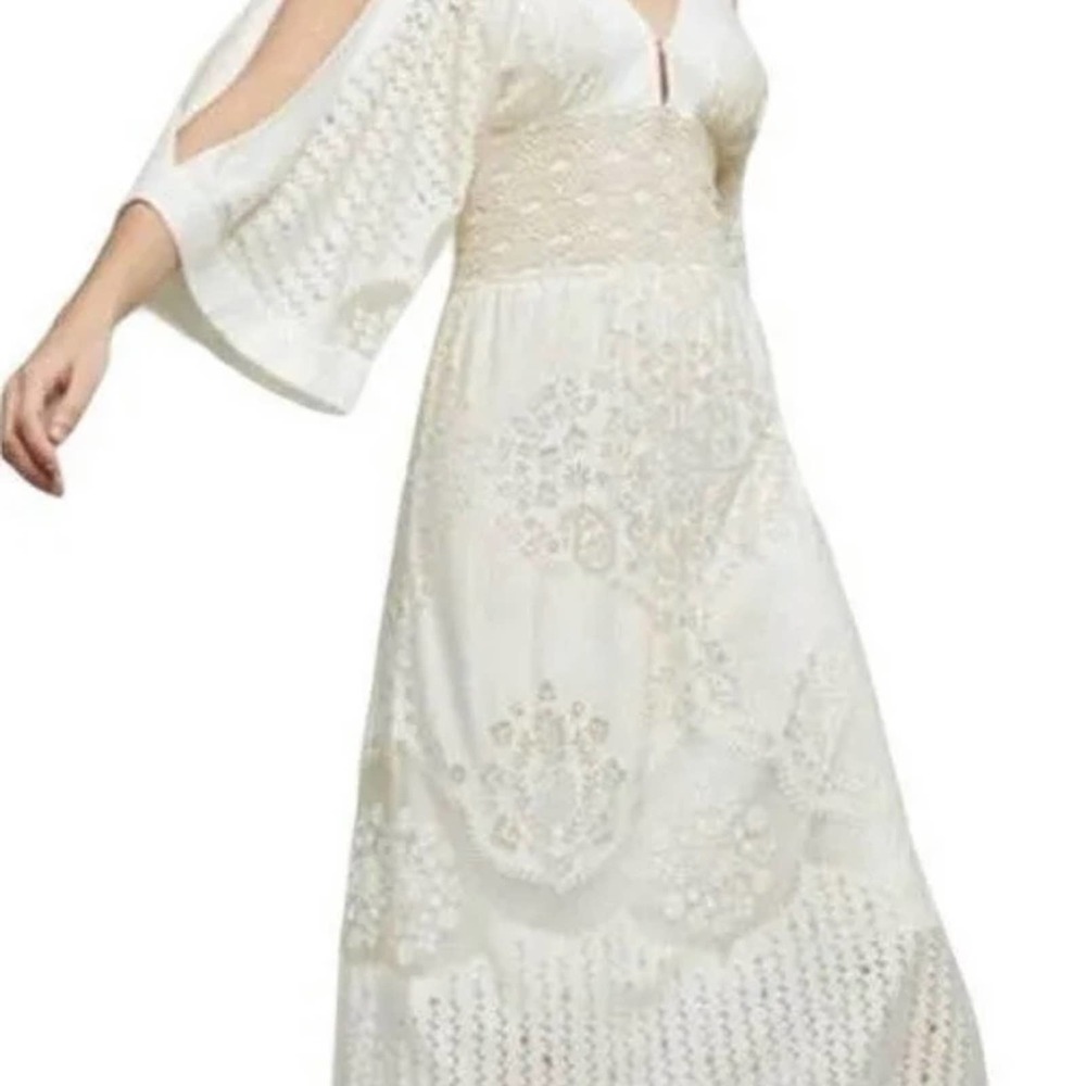 Farm Rio off white cream dress size medium